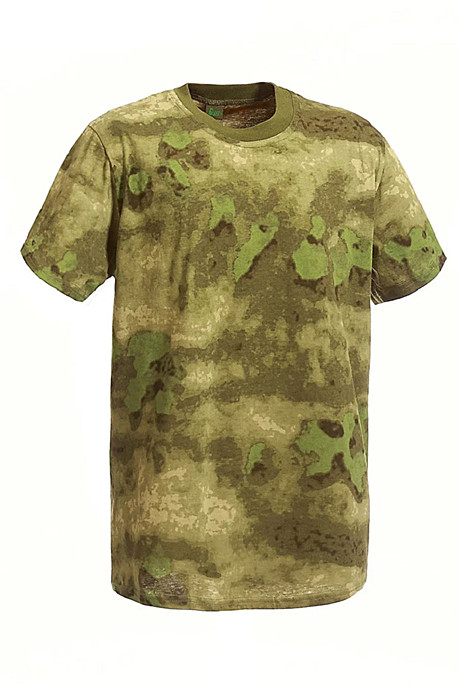 Футболка детская зеленый мох 42