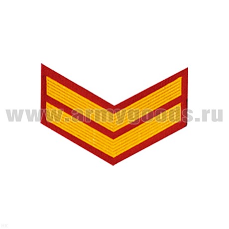 Курсовка резиновая галочка красная с желтым 2
